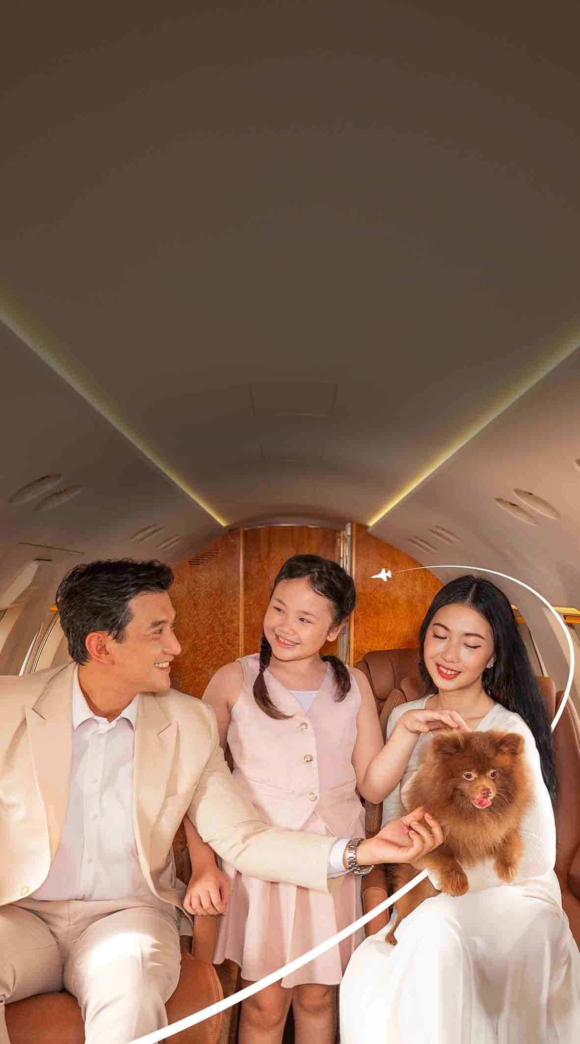 Luxury private jet charter service